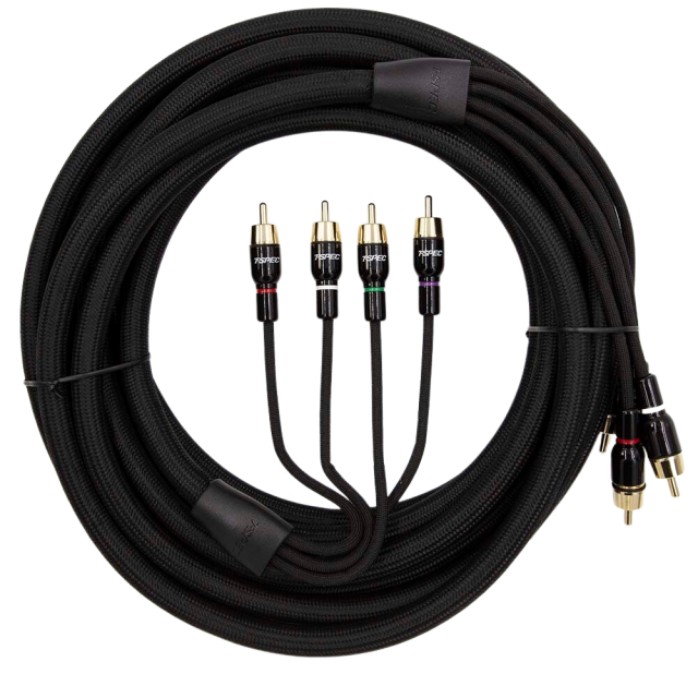 T-SPEC RCA v16 SERIES 4-CHANNEL AUDIO CABLE - 17' main image